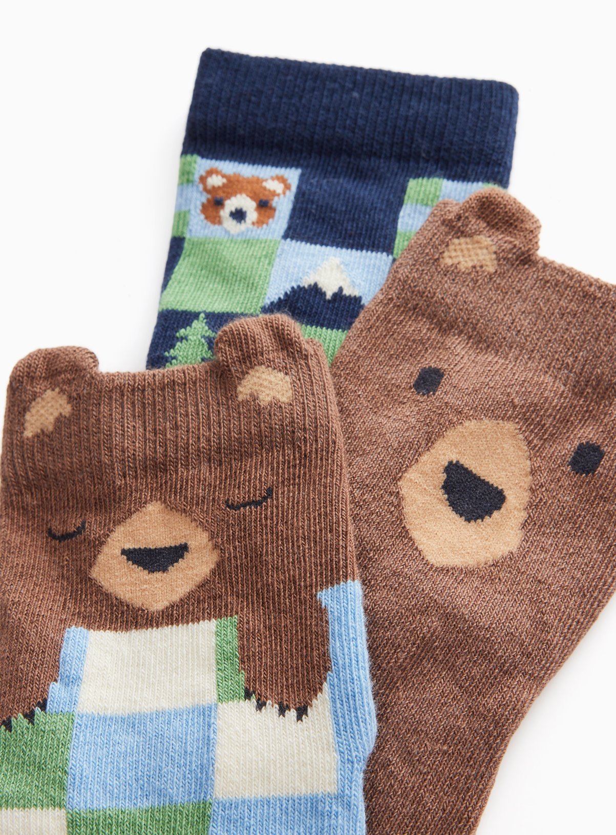 Woodland Bear Ankle Socks 5-Pack 9-12 Infant - Image 2 thumbnail